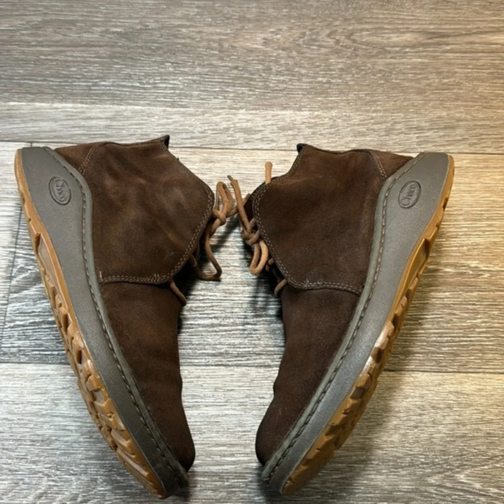 Chaco brown leather suede boots men’s size 8.5 (d94)